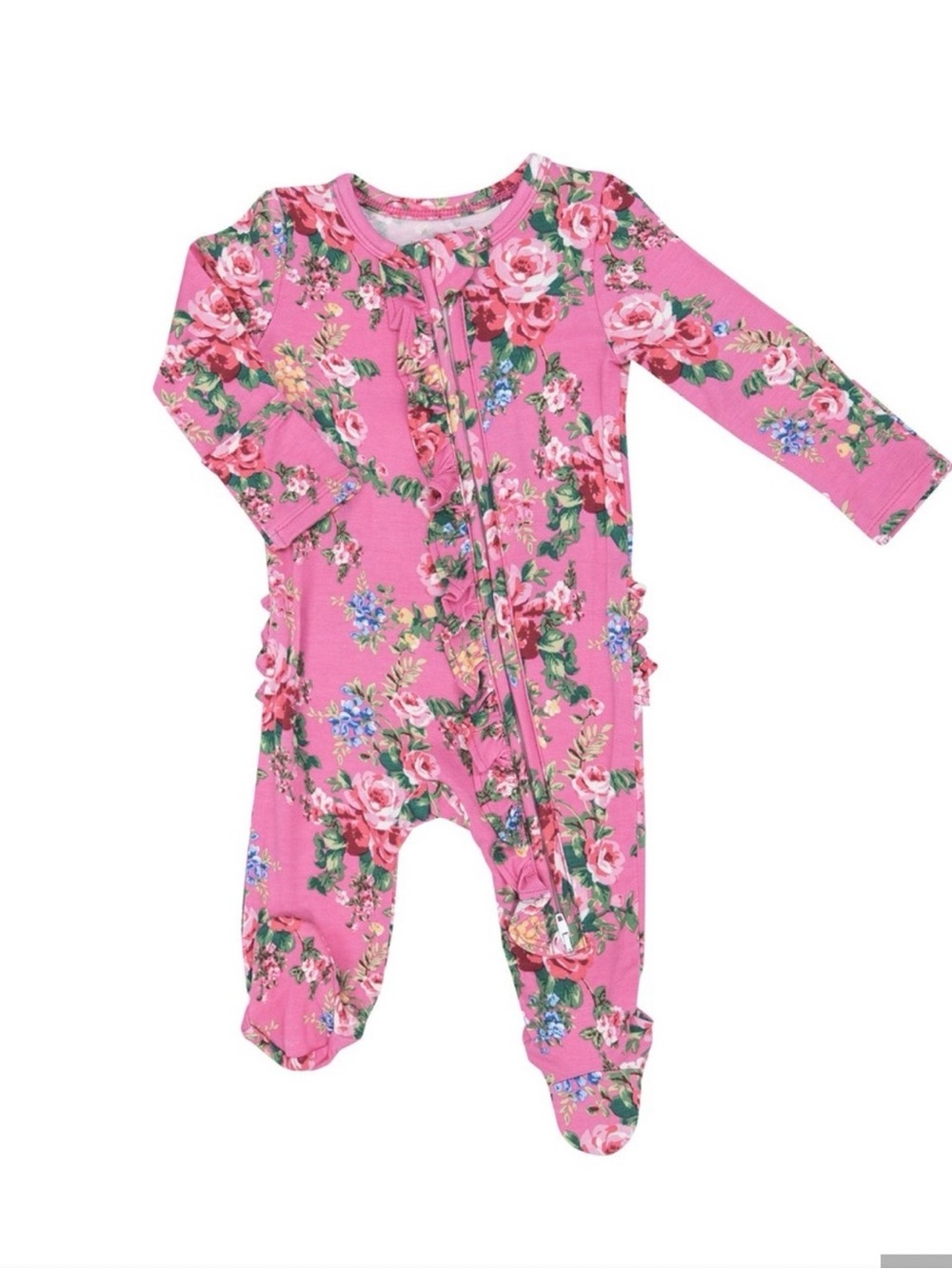 Angel Dear Floral Footie Pajama 3-6